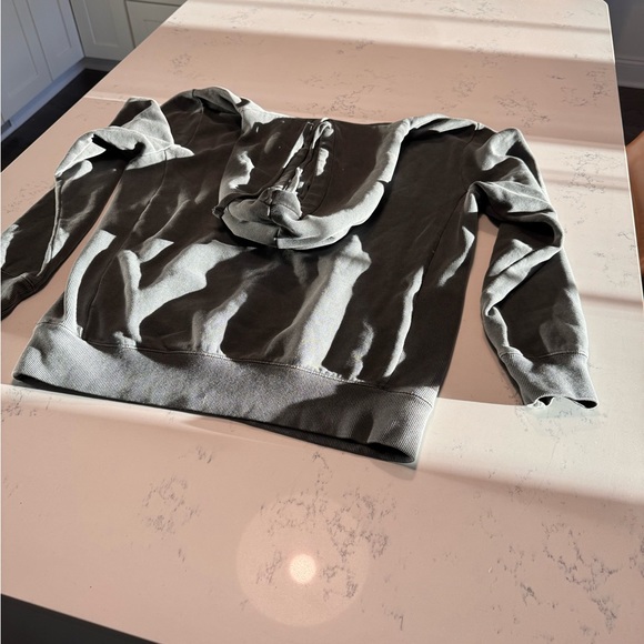 Zumiez Zine faded gray pullover hoodie sweatshirt - Picture 9 of 10